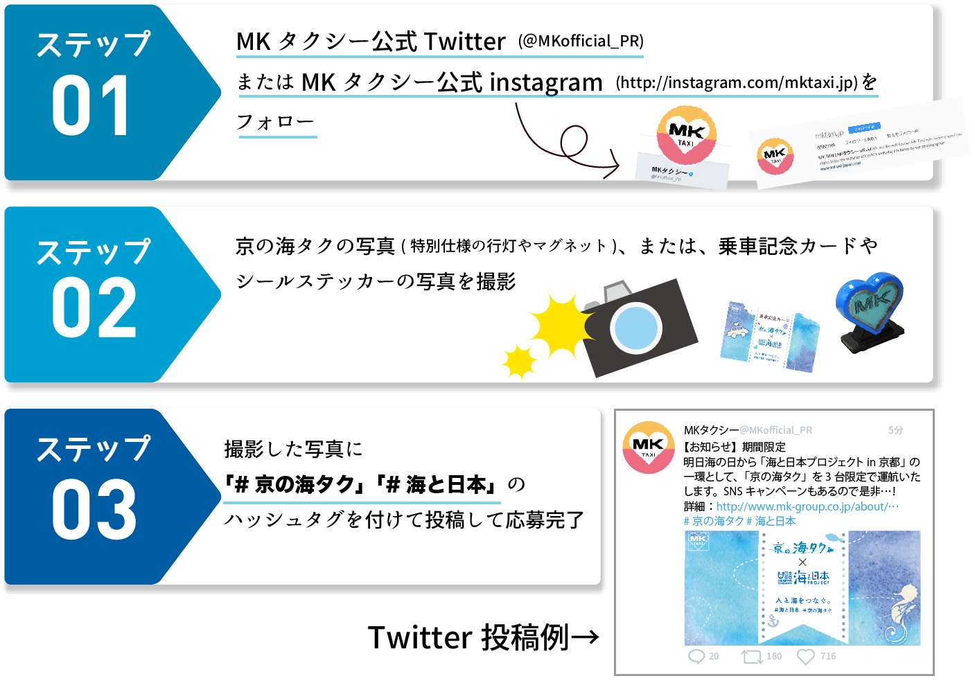 京の海タク「SNSキャンペーン」応募方法