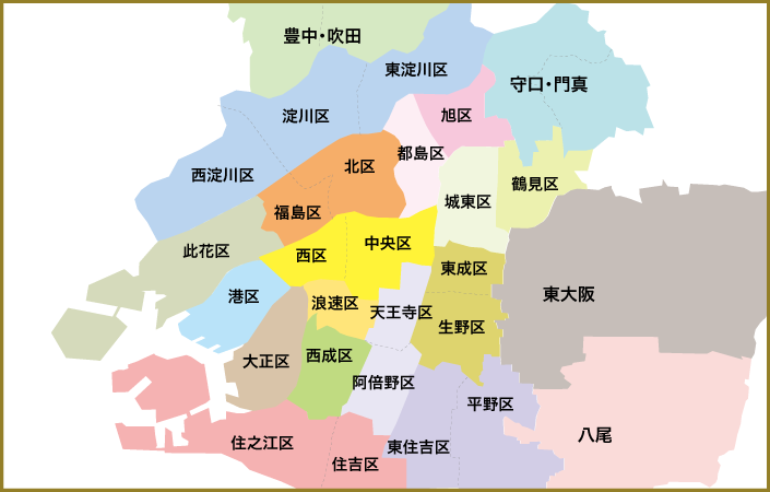 大阪エリア図