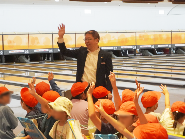 ボウリング場の見学