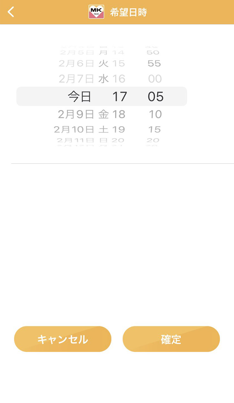 希望日時指定