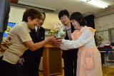 障害福祉サービス事業所ちくもう様よりお礼の花束