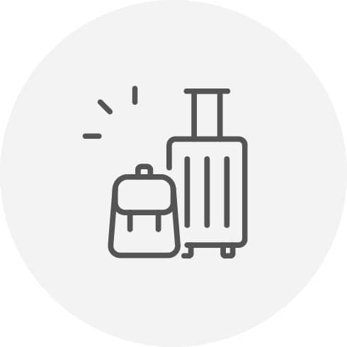 ラクラク移動 大きな荷物もタクシーなのでラクラク移動
