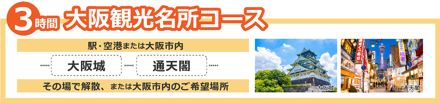 大阪観光名所3時間
