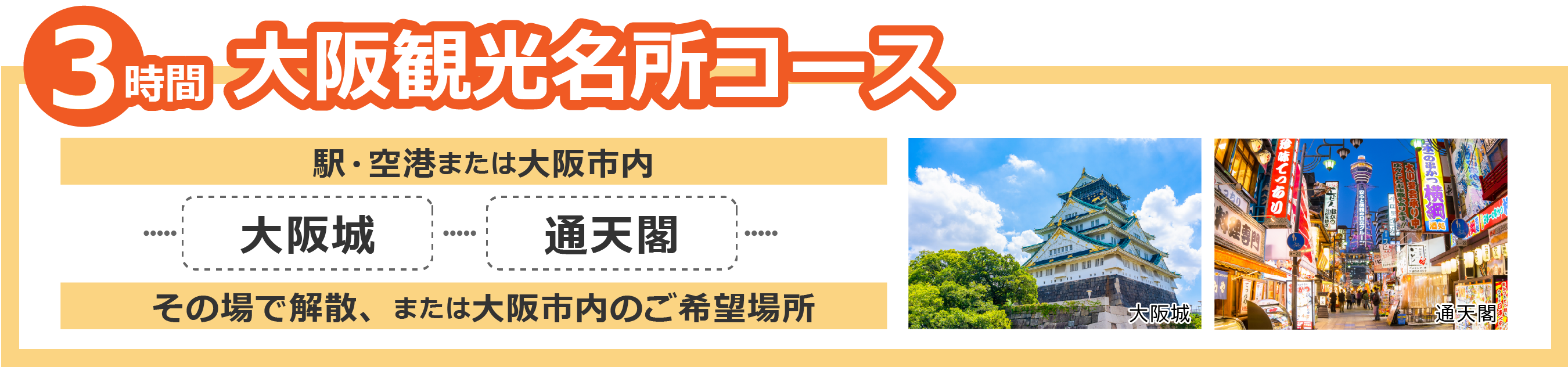 大阪観光名所3時間